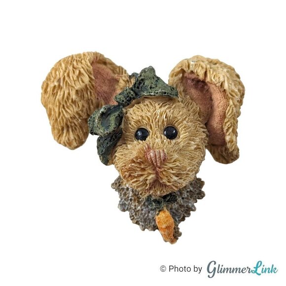 Vintage Amelia Bunny Rabbit Hare Boyds Bearwear & Friends Resin Brooch - Picture 1 of 12